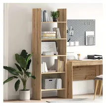 vidaXL Bücherregal 60 x 35 x 180 cm Eiche