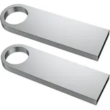 USB Stick 32GB 2 Stück, ABLAZE Mini Speicherstick Wasserdicht 32GB USB Sticks Metall 10er Pack für Laptop, Computer, TV, Auto