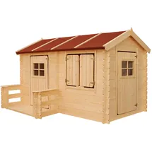 TIMBELA Spielhaus M503 Beige Holz