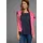 FLASHLIGHTS T-Shirt FLASHLIGHTS, Damen, Gr. 40/42, grau (grau, meliert, marine), Single Jersey, Obermaterial: 50% Baumwolle, 50% Modal.
