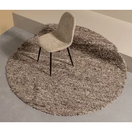 Woood Efia Wollteppich 200 x 202 cm Braun
