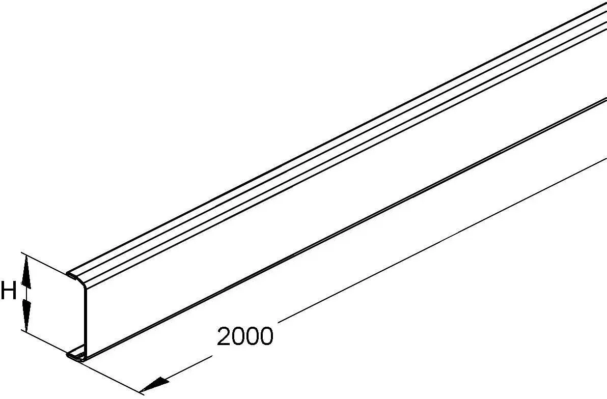Niedax Gerätekanal- Stahl-Deckel GDS 38 A