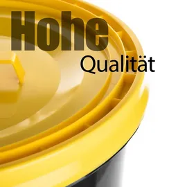 BigDean Gelber Sack Mülleimer 60L + 10 Rollen Gelber Sack – luftdichte gelbe Sack Tonne Germany