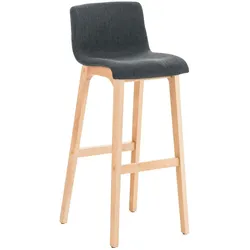 CLP Barhocker Hover Stoff Natura dunkelgrau