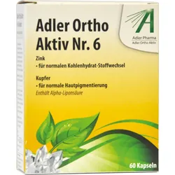 Adler Ortho Aktiv Nr. 6 Kapseln (Ernährungsphysiologische Ergänzung zu Schüßler Anwendung)