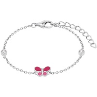 Prinzessin Lillifee Armband »Schmetterling, 2037949«, 87202629-0 silberfarben-rosa-pink-weiß + Weiß
