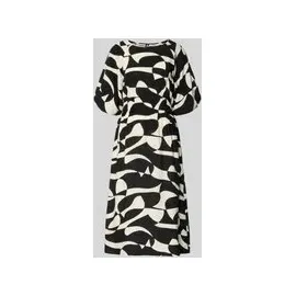Soyaconcept Druckkleid Midikleid Schwarz 38