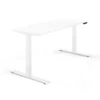 Schaff Schreibtisch elektrisch höhenverstellbar REC 160x60cm, Tischplatte Weiss mit