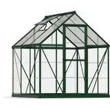 Alu grün Polycarbonat 0,7 mm/Dach HKP 4 mm 3,4 m2 inkl. Stahlfundament