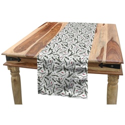 Abakuhaus Tischläufer Esszimmer Küche Rechteckiger Dekorativer Tischläufer, Würzen Pfeffer Rosmarin und Thymian weiß 40 cm x 180 cm