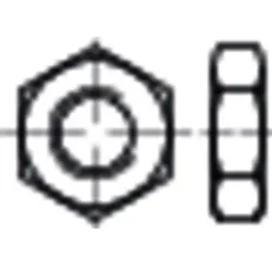 niedrige Sechskantmuttern mit Fasen, ISO 4035 Messing blank M10