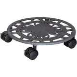 Wagner System Pflanzenroller Ø 29 cm H 6,5 cm Gusseisen, grau