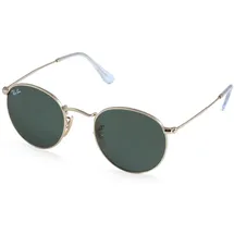 Ray Ban Round Metal RB3447 001 50-21 polished gold/green classic