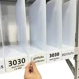 8Gnituhs 20 Stück 30 x 30 cm 1,6 mm Regalteiler für Lager, Etiketten für Regale, Papiertrenner für Bastelräume, Lagerregalteiler, Kunststoffteiler für Regale, Schrankorganisatoren und Aufbewahrung