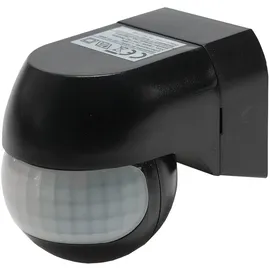 ChiliTec Bewegungsmelder "CBM-Slim" 180° LED geeignet, IP44, 1-800W, schwarz