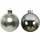 Kaemingk Weihnachtsbaumkugeln Glas 8cm Silber