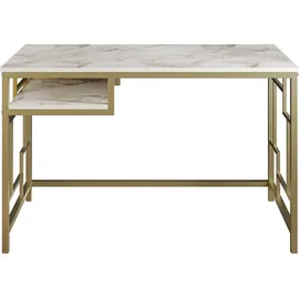 Skye Decor Skye Decor, Victory- Victory HDL, Gold/Weiß Couchtische, 75x120x60 cm, 100% Melaminbeschichtete Partikelplatte