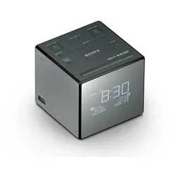 Sony XDRC1DBP Radio Uhr Schwarz, Silber
