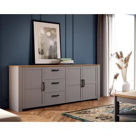 Forte Bohol 220 x 87 x 42 cm Grau / Weiß