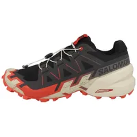 Salomon Speedcross 6 Herren Black/Fiery Red/Almond Milk 41