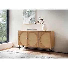 Wohnling WL6.892 Sideboard Braun 140 cm x 39 cm x 80 cm