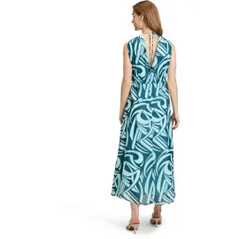Betty & Co Chiffonkleid ohne Arm Petrol/Mint 42