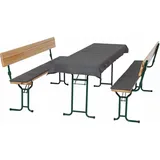 Siena Garden Auflagen Festzeltgarnitur 3tlg Bezug Baumwolle-Polyester Grau