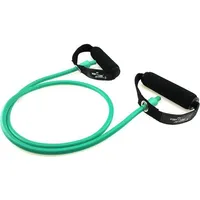 Dittmann Body Tube Deluxe Fitnessband Expander grün/mittel Schaumstoffgriff