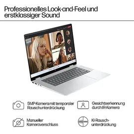 HP ENVY x360 16-ac0377ng OLED, Convertible, mit 16 Zoll Display Touchscreen, Intel® CoreTM Ultra 7 155U Prozessor, GB RAM, 1 TB SSD, Onboard Graphics, Gletschersilber, Windows 11 Home (64 Bit)