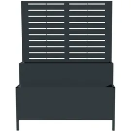 Westmann Dekora 5 Stufenhochbeet mit Rankgitter 60 x 30 cm Anthrazit