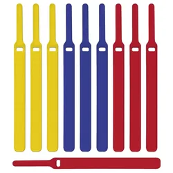 LABEL THE CABLE Klettkabelbinder rot, gelb, blau