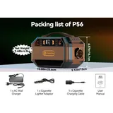 Tragbare Powerstation/Solargenerator - P56 - AC 330W/600W Spitzenleistung - 288,6Wh (78000mAh) - Li‐Ion - Solareingang <200W - LCD‐Display