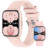Forrlite Smartwatch Damen Herren, Touch Fitnessuhr mit Telefonfunktion Smartwatch (1,83 Zoll) 120+Sportmodi Smart Watch Fitness Tracker Uhr mit, Pulsmesser Schlafmonitor Schrittzähler Musiksteuerung, Aktivitätstracker, 1ATM Wasserdicht Sportuhr für iOS Android rosa