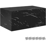Tectake Couchtisch Marmor Optik Schwarz Holz 90 x 50 x 40 cm