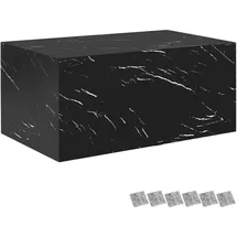 Tectake Couchtisch Marmor Optik Schwarz Holz 90 x 50 x 40 cm