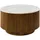 MASSIVMOEBEL24.DE Couchtisch rund Braun Mangoholz 80 x 80 x 45 cm