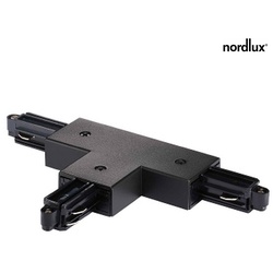Nordlux T-Verbindungsstück für 1-Phasen HV Stromschiene LINK, Rechts, Schwarz NORD-86059903