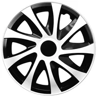 PP 4-er Set Radkappen Radzierblenden Draco CS 14 Zoll 14'' schwarz weiß Black White