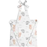 Amilian Kochschürze - Kinderschürze mit Tasche - Schürze zum Kochen, Malen, Spielen, (Backschürze für Jungen und Mädchen zum Basteln und Backen, Koch- und Malschürze), Kinder Küchenschürze aus 100% Baumwolle grau