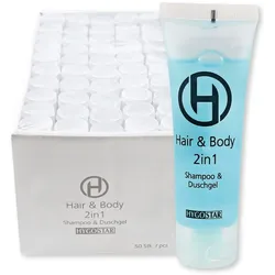 2in1 Shampoo und Duschgel für Hotels Tube 50 Stück 30 ml