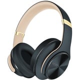 DOQAUS Bluetooth Kopfhörer Over Ear, [Bis zu 90 Std] Kabellose Kopfhörer mit 3 EQ-Modi, HiFi Stereo Faltbare Headset mit Mikrofon, weiche Ohrpolster für iPhone/ipad/Android/Laptops (Asphaltgrau)