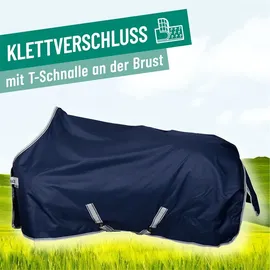 Kerbl Freedom Turnout Pferdedecke 150g 125 cm Navy/Silber