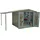 Biohort Seitendach für Gerätehaus Europa 2/3/4A 156 x 150 cm Silber-Metallic