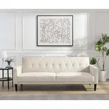 dorel home Schlafsofa 3-Sitzer Polyester Beige