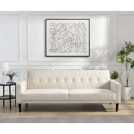 dorel home Schlafsofa 3-Sitzer Polyester Beige