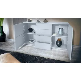 Vladon Sideboard, Pastellblau, Holzwerkstoff, 138.5x75.5x35 cm, Wohnzimmer, Kommoden & Sideboards, Sideboards