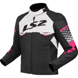 LS2 Apex Textiljacke Schwarz/Weiß/Pink S