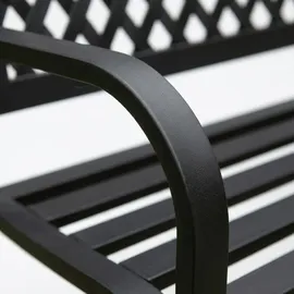 gogarden Gartenbank 120 x 49 x 76 cm Schwarz