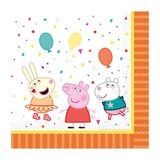 Amscan Party Servietten 33 x 33 cm 16 Stück "Peppa Pig" Ballon