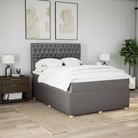vidaXL Boxspringbett 140 x 200 cm Schwarz